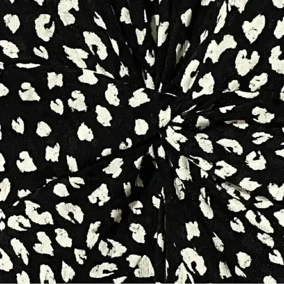 Maje Ripi Dress M Black Twist Detail Animal Print Mini Party Date Night NWT - Picture 9 of 12